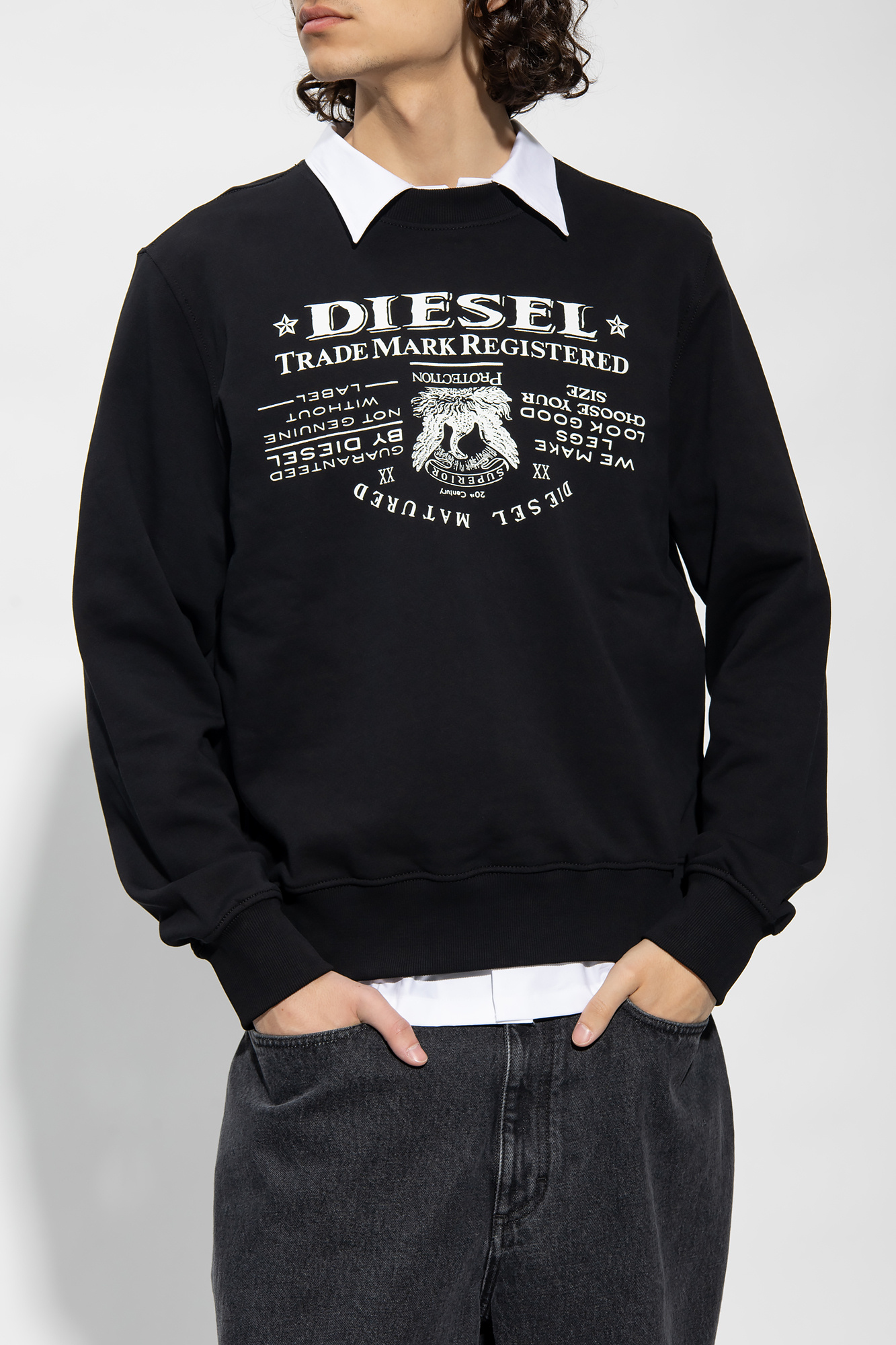 Diesel hotsell sweatshirt black